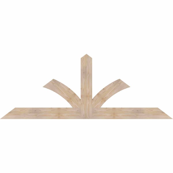 Ekena Millwork Richland Smooth Timber Gable Bracket, Douglas Fir, 84"W x 31"H x 1 1/2"D x 5 1/2"F, 9/12 Pitch GBW084X31X0206RIC00SDF - main